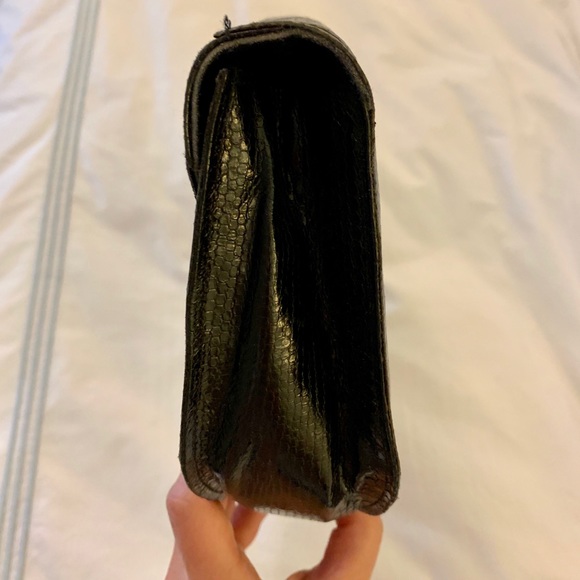 Vintage black python clutch - Picture 3 of 5